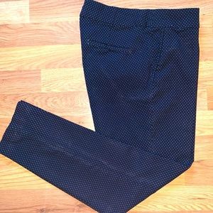 💙 CAROLINA BELLE | Stretch Ankle Pants with Polka Dots Size 8
